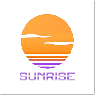 Retro Sunrise Posters and Art